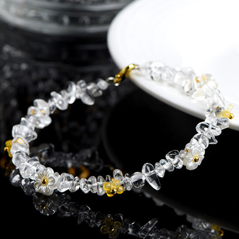 Buddha Stones Armband aus natürlichem Aquamarin, Peridot, Erdbeerquarz und verschiedenen Kristallen – Gelassenheit - image 30