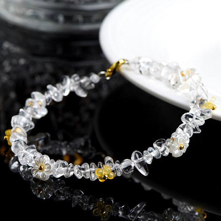 Buddha Stones Armband aus natürlichem Aquamarin, Peridot, Erdbeerquarz und verschiedenen Kristallen – Gelassenheit - image 30