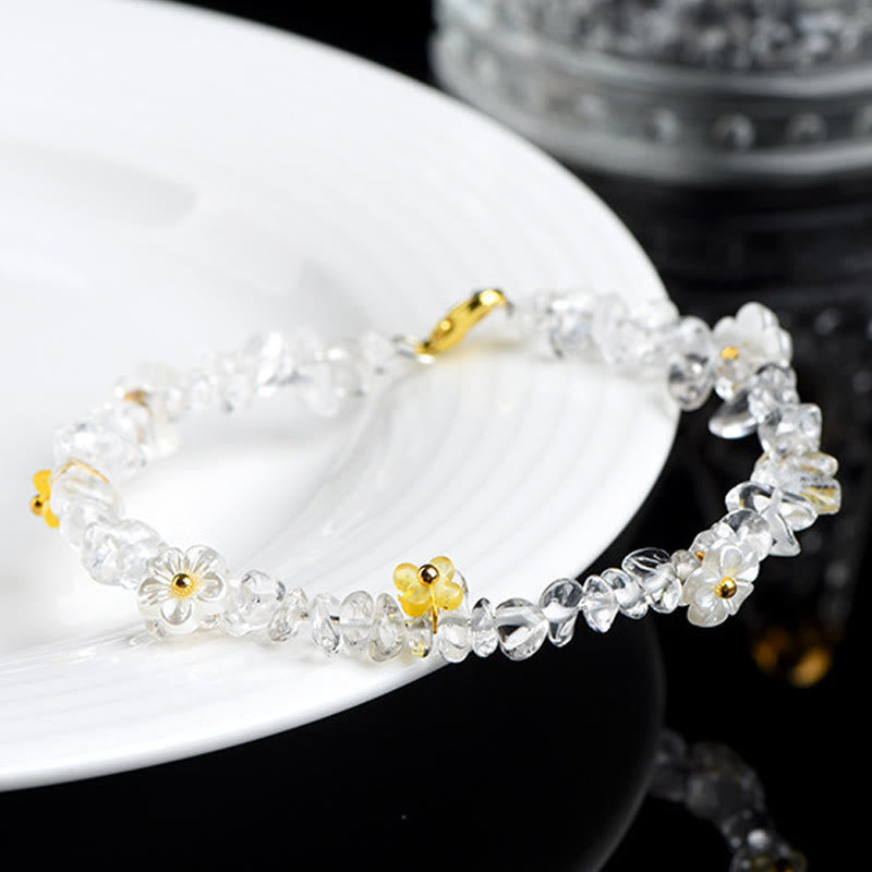 Buddha Stones Armband aus natürlichem Aquamarin, Peridot, Erdbeerquarz und verschiedenen Kristallen – Gelassenheit - image 31