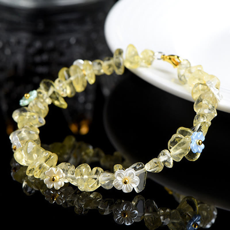 Buddha Stones Armband aus natürlichem Aquamarin, Peridot, Erdbeerquarz und verschiedenen Kristallen – Gelassenheit - image 19