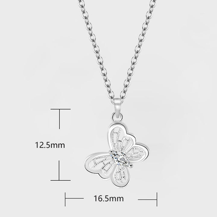 Buddha Stones Schmetterlings-Schutz-Halskette mit Anhänger aus 999er Sterlingsilber - image 7