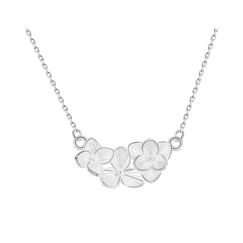 Buddha Stones Halskettenanhänger mit Blumensegen aus 999er Sterlingsilber - image 8