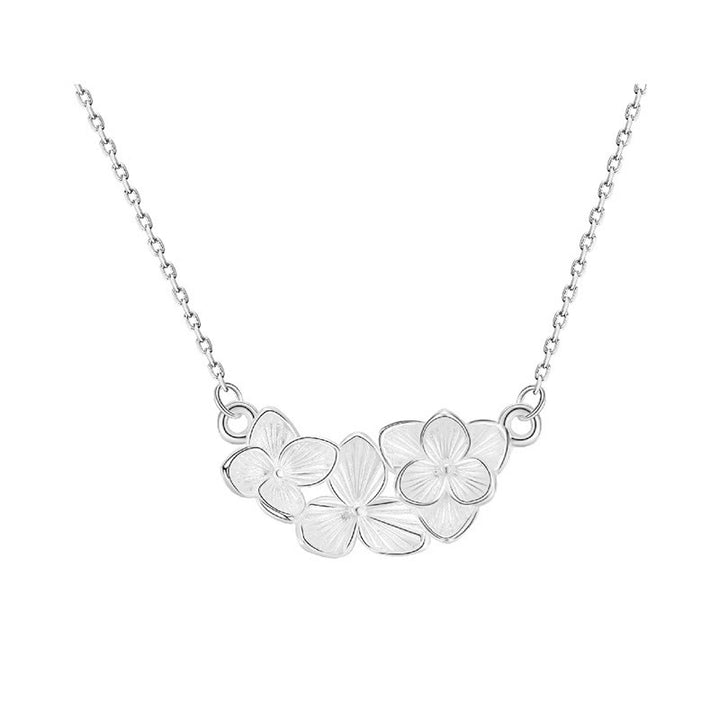 Buddha Stones Halskettenanhänger mit Blumensegen aus 999er Sterlingsilber - image 8