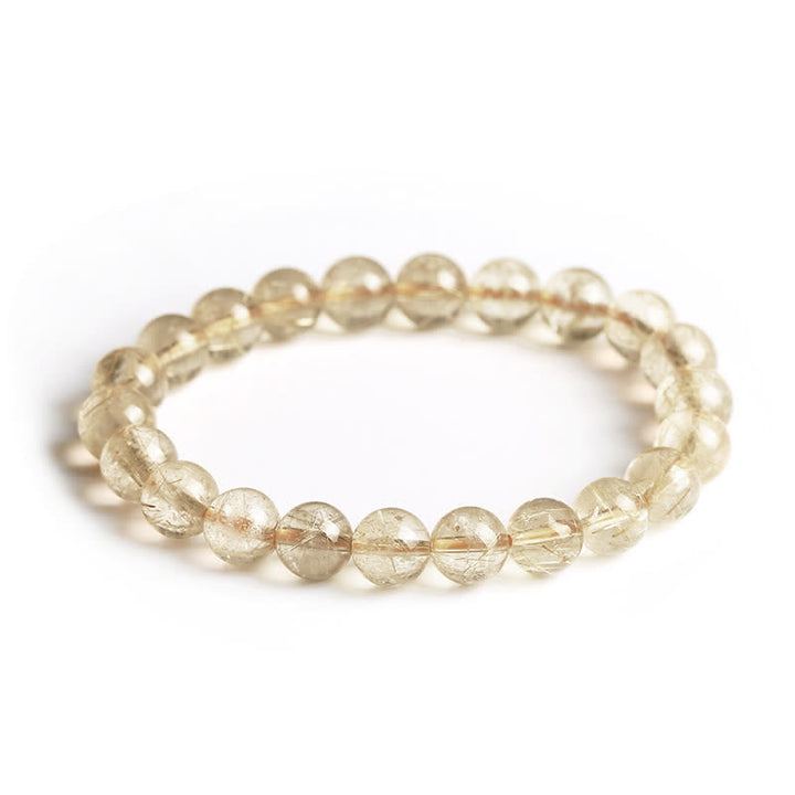 Buddha Stones ​​– Armband aus natürlichem Rutilquarz – Glücks- und Schutzarmband - image 9