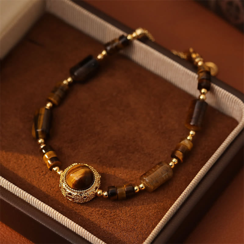 Buddha Stones Armband aus natürlicher Tigeraugen-Schutzkette - image 2