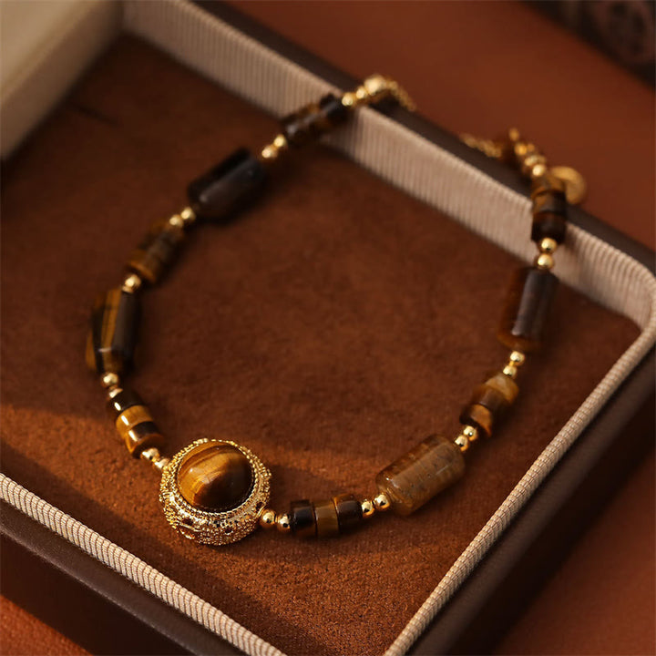 Buddha Stones Armband aus natürlicher Tigeraugen-Schutzkette - image 2