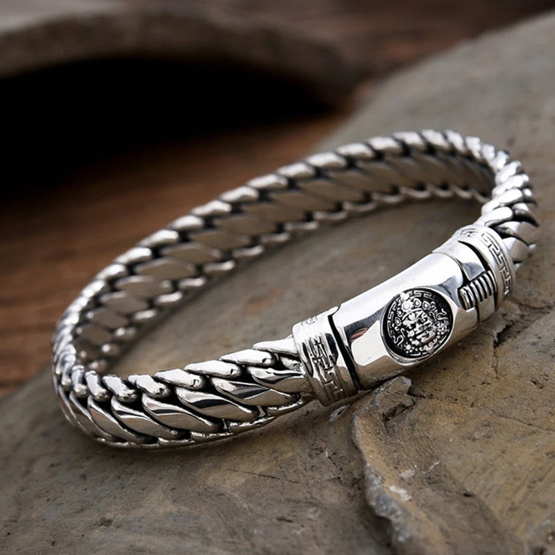 Buddha Stones Breites, geflochtenes Kupferarmband im kubanischen Stil - Kupfer (Handgelenkumfang: 20 cm) - image 0