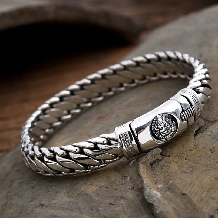 Buddha Stones Breites, geflochtenes Kupferarmband im kubanischen Stil - Kupfer (Handgelenkumfang: 20 cm) - image 0