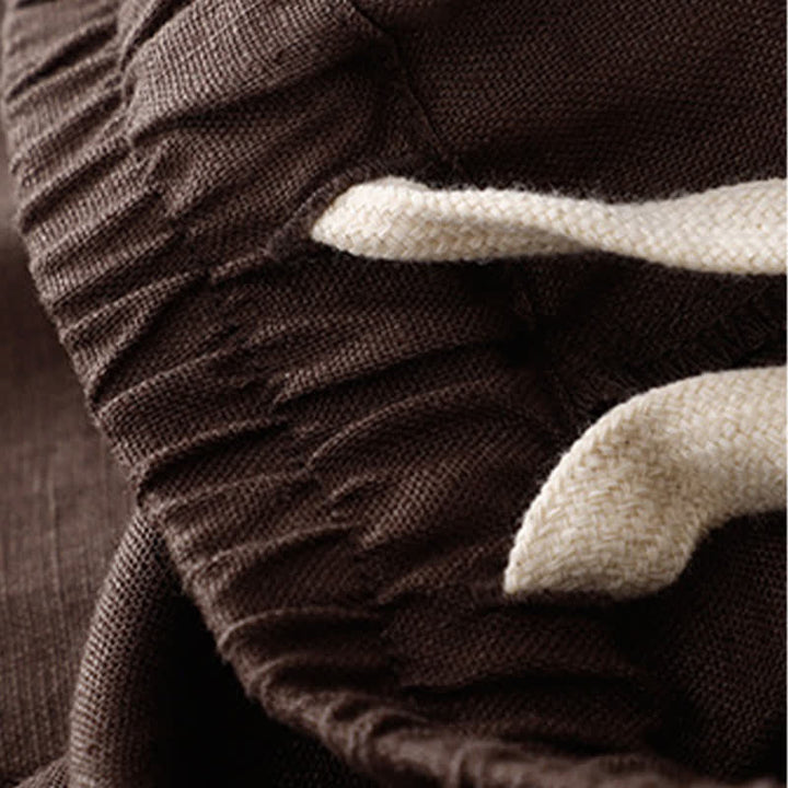 Buddha Stones Sommerliche, schlichte, elastische Hose mit zweifarbigen Bündchen, verkürztem Schnitt und Taschen für Damen - image 14