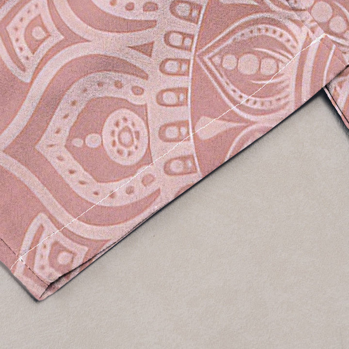 Buddha Stones Damenhose aus reiner Baumwolle mit Mandala-Muster, elastischem Bund und Taschen - image 1