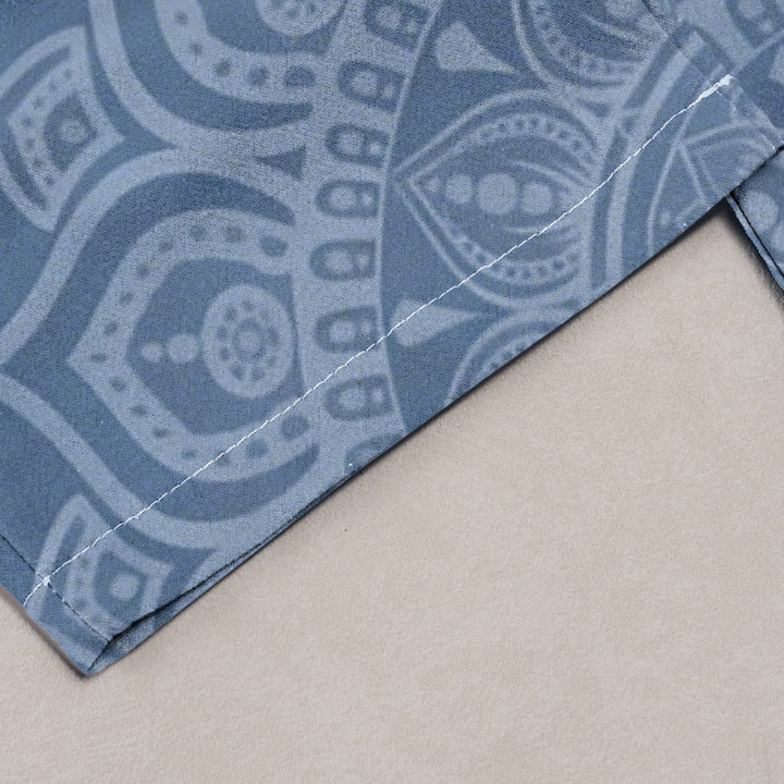 Buddha Stones Damenhose aus reiner Baumwolle mit Mandala-Muster, elastischem Bund und Taschen - image 4