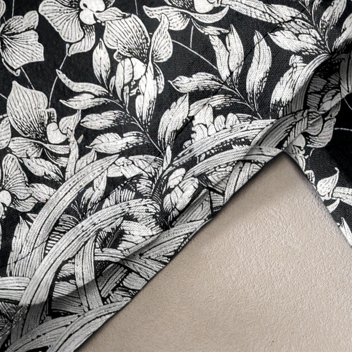 Buddha Stones Damenhose aus reiner Baumwolle mit Blütenblattmuster, elastischem Bund und Taschen - image 10