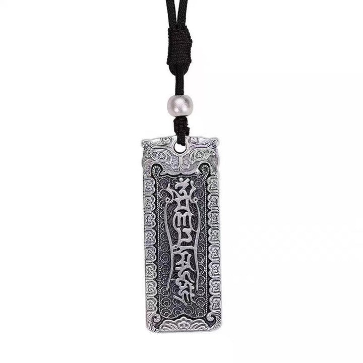 Buddha Stones Kupfer Namo Amitabha Om Mani Padme Hum Seil Weisheit Halskette Anhänger - image 3