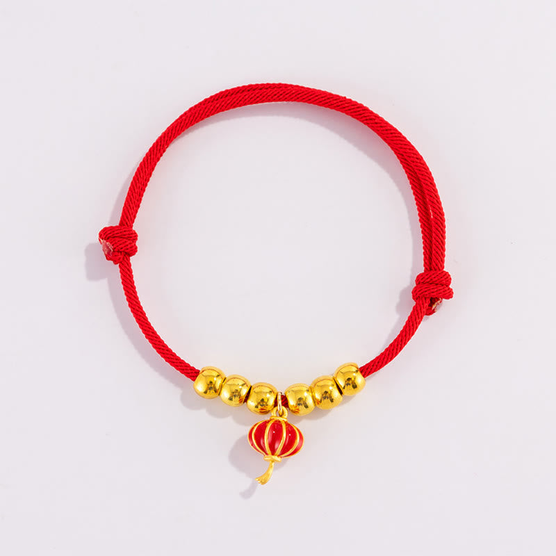 Buddha Stones Rotes, verstellbares Yuanbao-Fu-Halsband mit Perlenkette zum Schutz von Katzen und Hunden - image 12