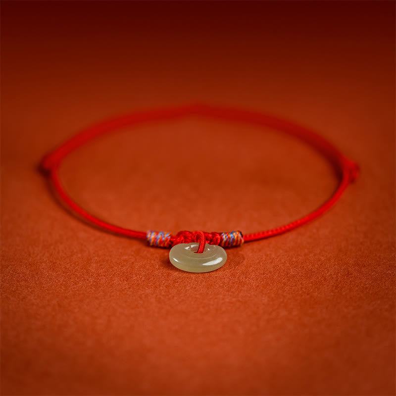 Buddha Stones Verstellbares Halsband mit rotem, geflochtenem Jade-Einsatz für Katzen und Hunde - image 4