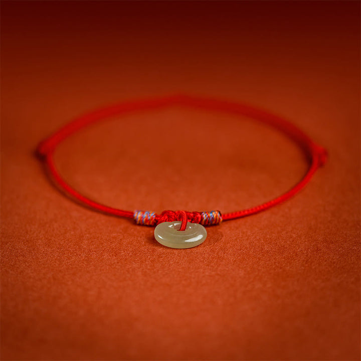Buddha Stones Verstellbares Halsband mit rotem, geflochtenem Jade-Einsatz für Katzen und Hunde - image 4
