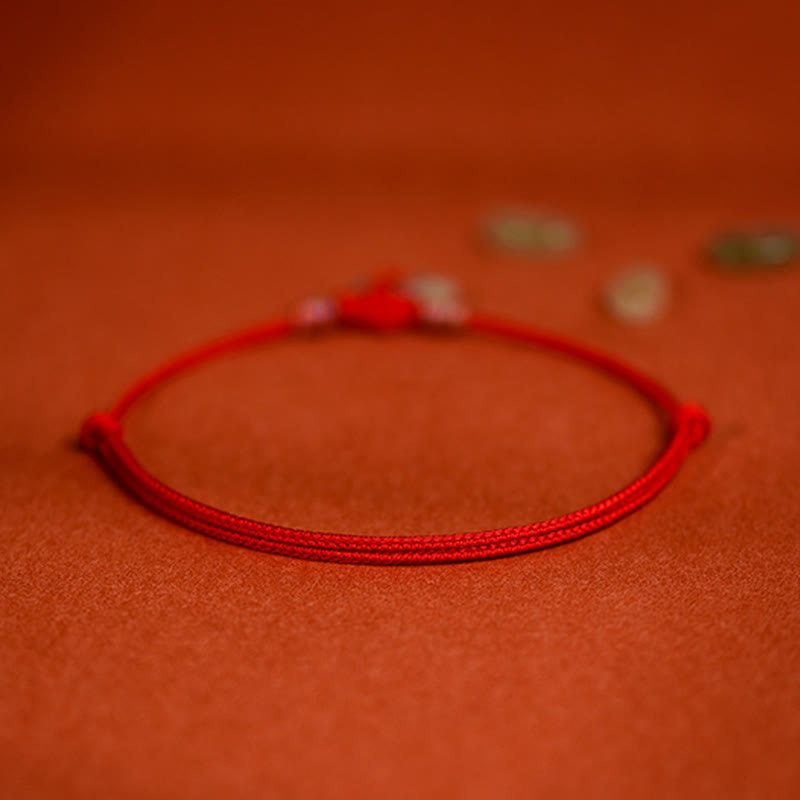 Buddha Stones Verstellbares Halsband mit rotem, geflochtenem Jade-Einsatz für Katzen und Hunde - image 11