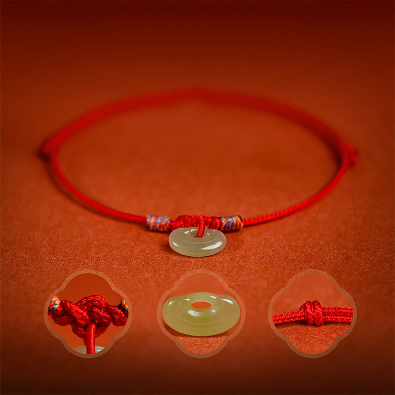 Buddha Stones Verstellbares Halsband mit rotem, geflochtenem Jade-Einsatz für Katzen und Hunde - image 10