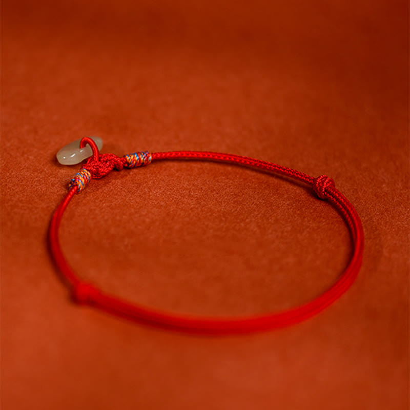 Buddha Stones Verstellbares Halsband mit rotem, geflochtenem Jade-Einsatz für Katzen und Hunde - image 9