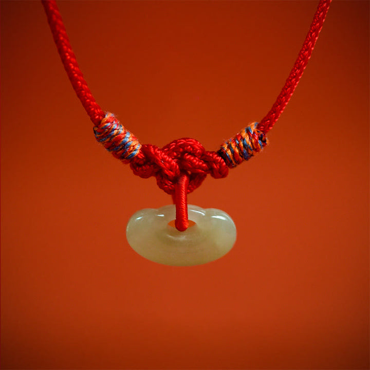 Buddha Stones Verstellbares Halsband mit rotem, geflochtenem Jade-Einsatz für Katzen und Hunde - image 12