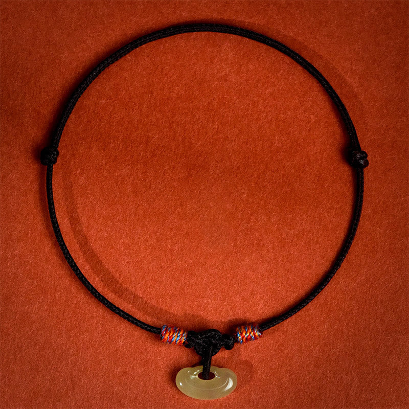 Buddha Stones Verstellbares Halsband mit rotem, geflochtenem Jade-Einsatz für Katzen und Hunde - Schwarz - 50-65 cm - image 16