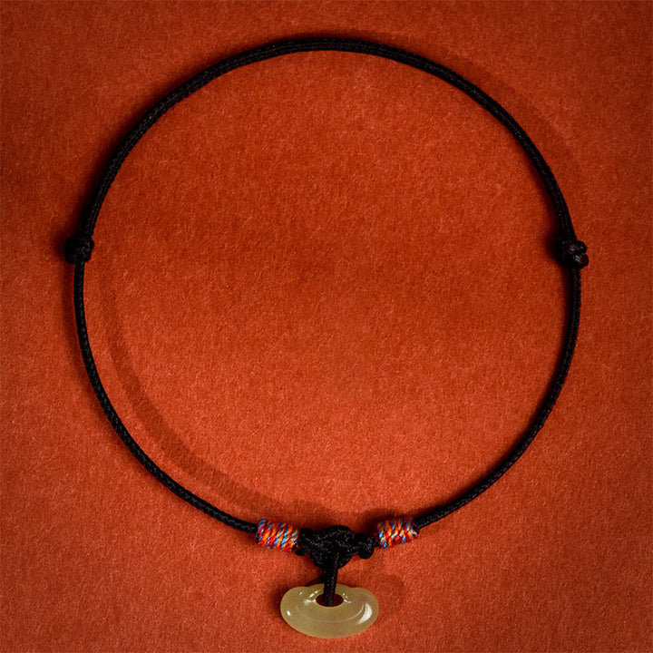 Buddha Stones Verstellbares Halsband mit rotem, geflochtenem Jade-Einsatz für Katzen und Hunde - Schwarz - 50-65 cm - image 16