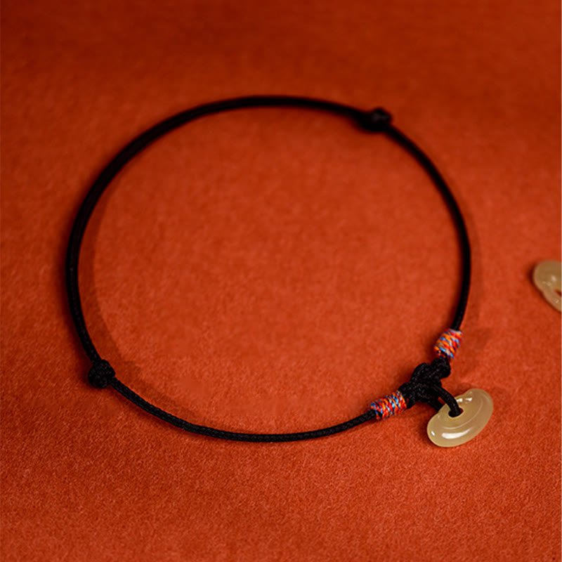 Buddha Stones Verstellbares Halsband mit rotem, geflochtenem Jade-Einsatz für Katzen und Hunde - image 17