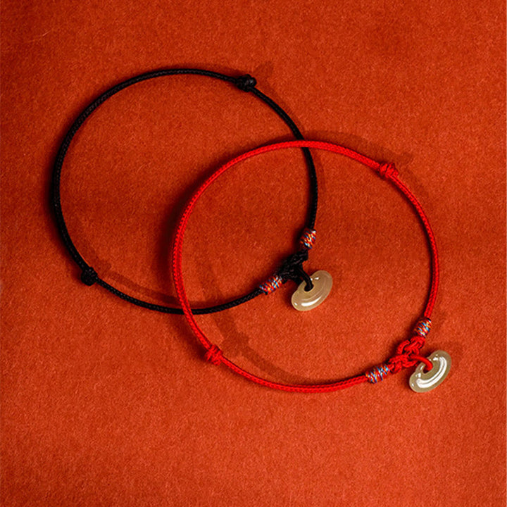 Buddha Stones Verstellbares Halsband mit rotem, geflochtenem Jade-Einsatz für Katzen und Hunde - image 18