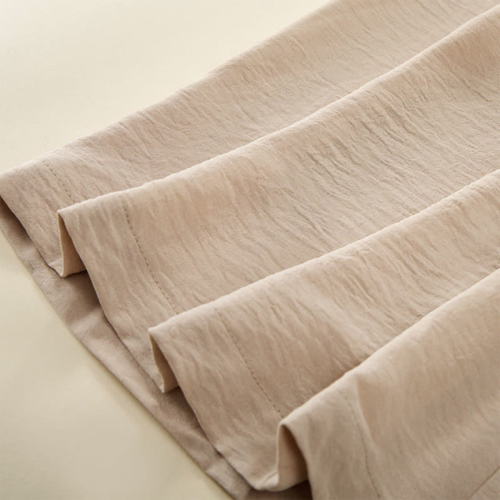 Buddha Stones Sommerhose für Damen mit hohem, elastischem Bund, langer Länge und weitem Bein - image 4