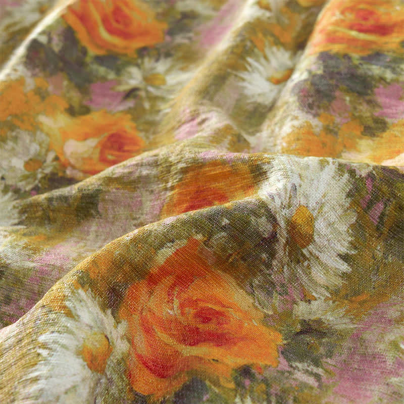 Buddha Stones Lässiges, schlichtes, handgemachtes kariertes Midikleid aus Baumwolle, ärmelloses Kleid mit Taschen - image 22