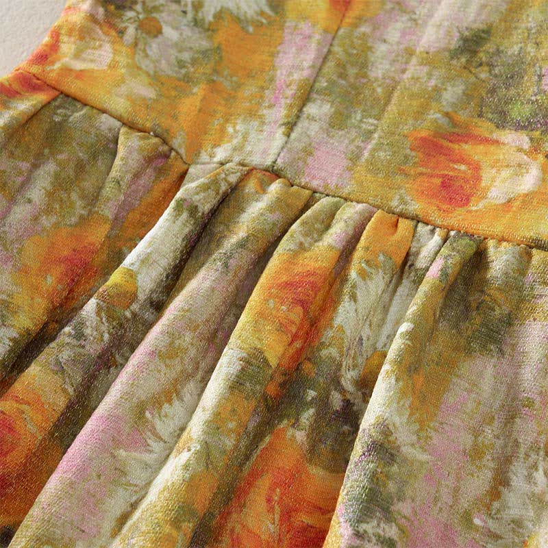 Buddha Stones Lässiges, schlichtes, handgemachtes kariertes Midikleid aus Baumwolle, ärmelloses Kleid mit Taschen - image 21