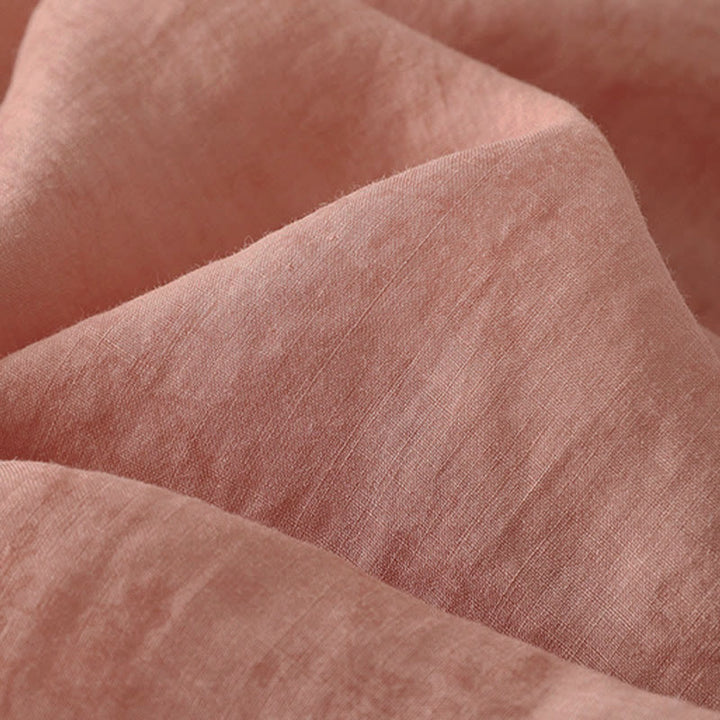 Buddha Stones Stehkragen, Stickerei, Knopfleiste, Dreiviertelärmel, Sommerbluse für Damen - image 13