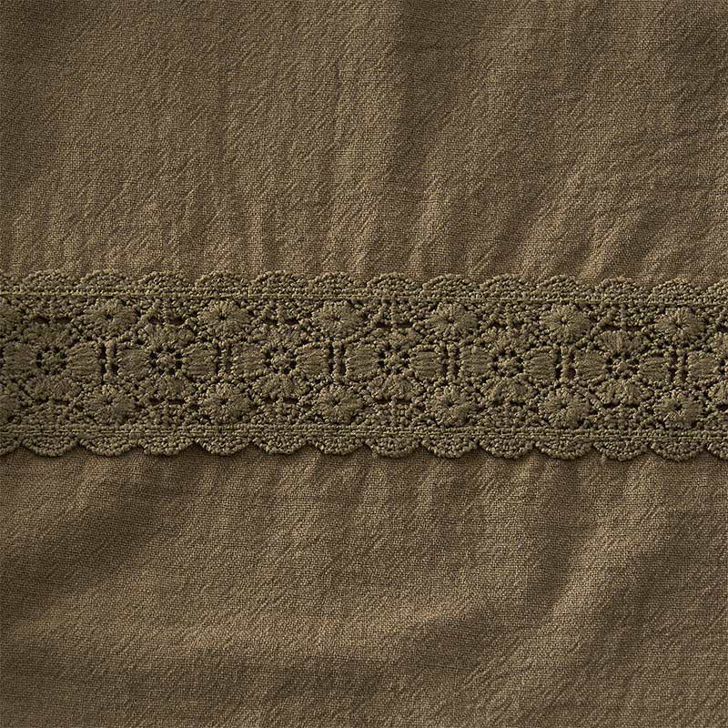 Buddha Stones Sommerliche Retro-Caprihose mit Spitzen-Patchwork-Design, hohem Bund und Taschen - image 18