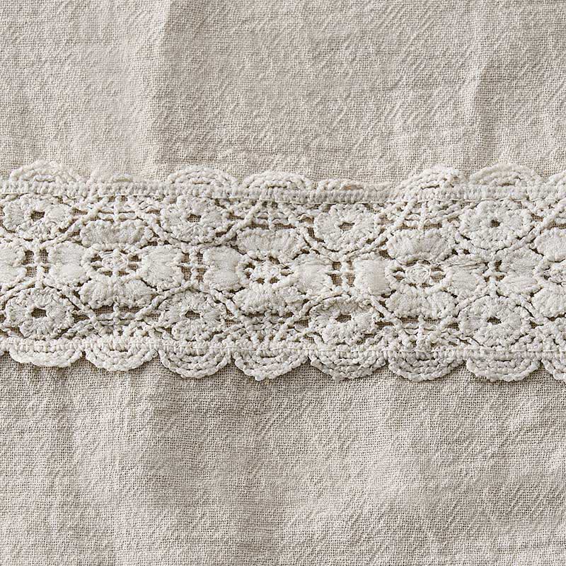 Buddha Stones Sommerliche Retro-Caprihose mit Spitzen-Patchwork-Design, hohem Bund und Taschen - image 5