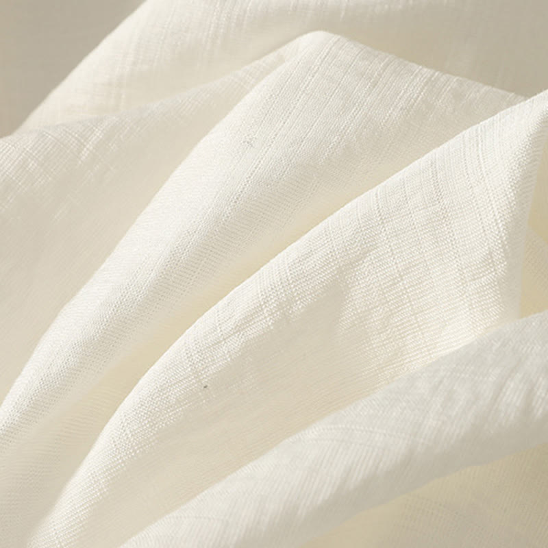 Buddha Stones Sommerliche, einfarbige Capri-Haremshose mit elastischem Bund für Damen - image 15