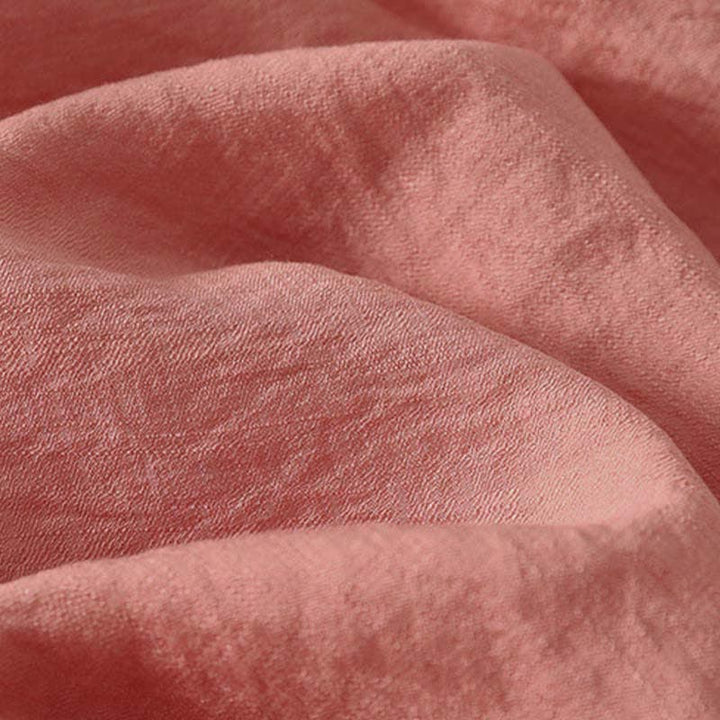 Buddha Stones Frühlingshaftes, besticktes Baumwoll-Kurzarmhemd für Damen mit halben Knöpfen und halben Knöpfen - image 14