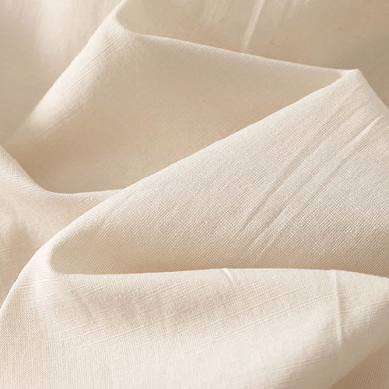 Buddha Stones Frühlingshafte, einfarbige Baumwollhose mit elastischem Bund, geradem Bein und Taschen für Damen - image 14