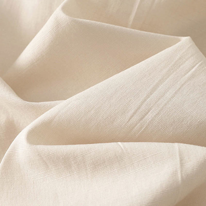 Buddha Stones Frühlingshafte, einfarbige Baumwollhose mit elastischem Bund, geradem Bein und Taschen für Damen - image 14