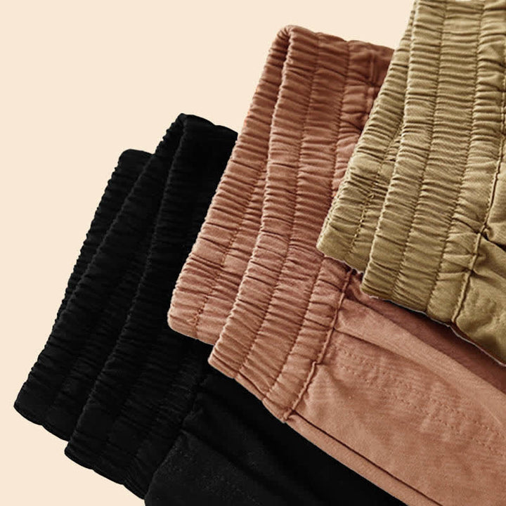 Buddha Stones Sommerliche Damen-Halbhose aus Baumwolle mit elastischem Bund und Taschen - image 20