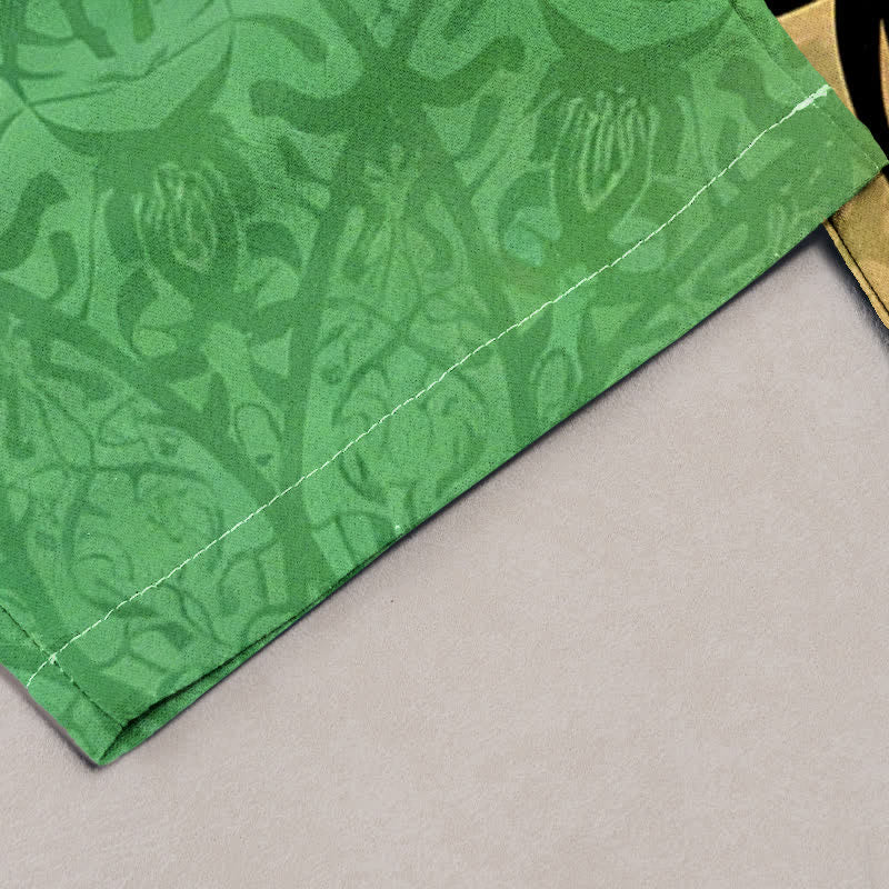Buddha Stones Damenhose aus Baumwolle mit Mandala-Print, Farbverlauf und elastischem Bund, Taschen - image 1