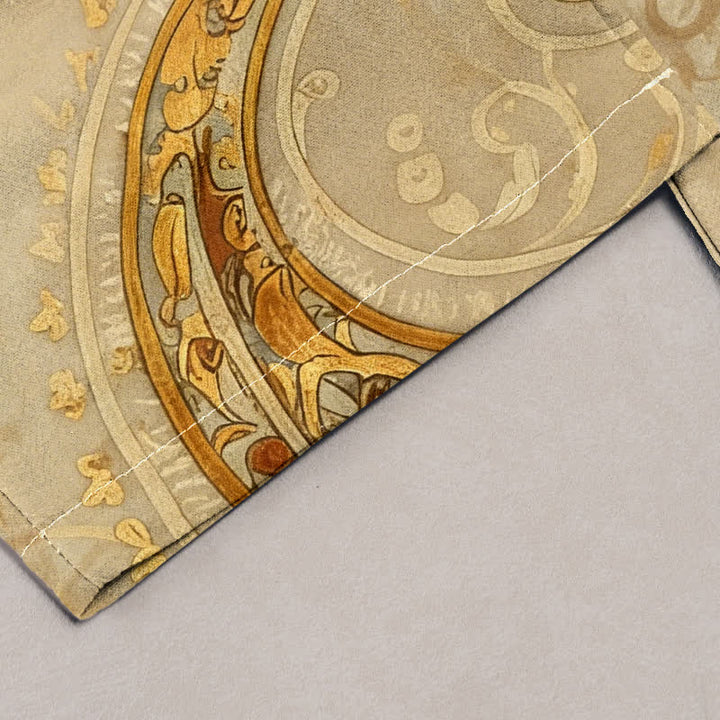 Buddha Stones Damenhose aus Baumwolle mit Paisley-Mandala-Muster, elastischem Bund und Taschen - image 7