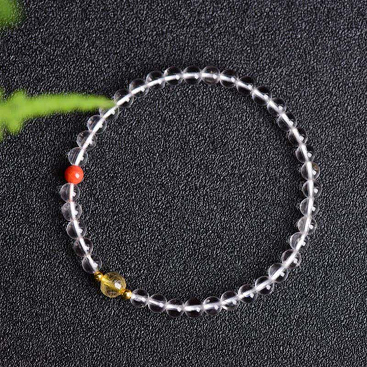 Buddha Stones Armband aus natürlichem, klarem Quarz - image 2