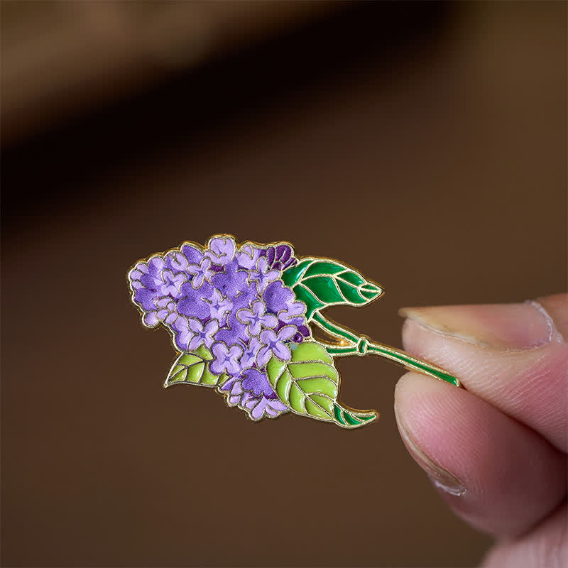 Buddha Stones Kleine Vergissmeinnicht-Kornblume, Mohnblume, Maiglöckchen, Hortensie, Lupine, Kupferbrosche - image 14