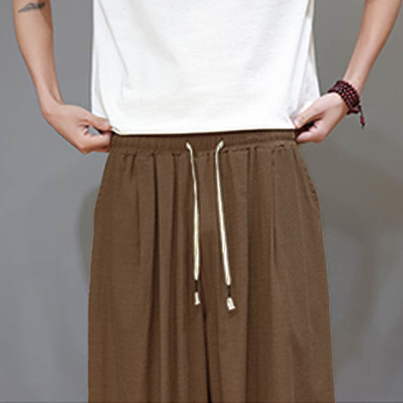 Buddha Stones Summer Zen Herren-Haremshose mit elastischem Bund und Taschen - image 23
