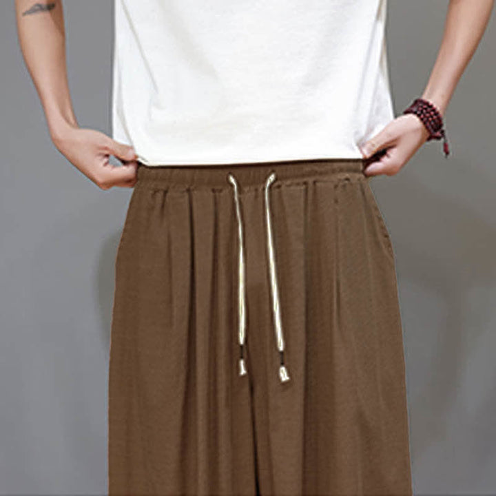 Buddha Stones Summer Zen Herren-Haremshose mit elastischem Bund und Taschen - image 23