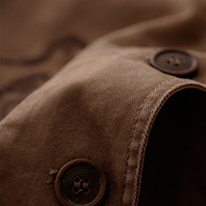 Buddha Stones Frühlingsfrische Vintage-Baumwolle, kurze ärmellose Weste mit V-Ausschnitt, V-Ausschnitt und Taschen aus Twill-Baumwolle mit Vogelstickerei - image 14