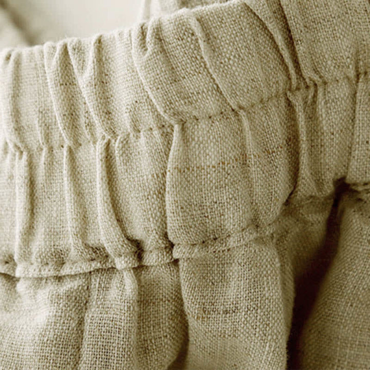 Buddha Stones Sommerliche Leinenhose für Damen, schmal zulaufend und mit Taschen - image 14