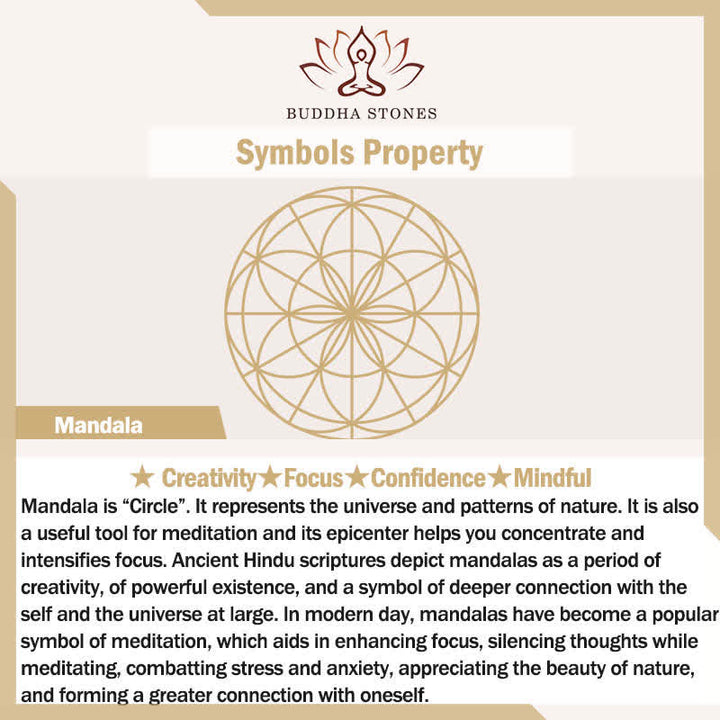 Buddha Stones Rundes Wanddekor aus Eisen, Mandala mit heiligem OM-Symbol für Achtsamkeit - image 17