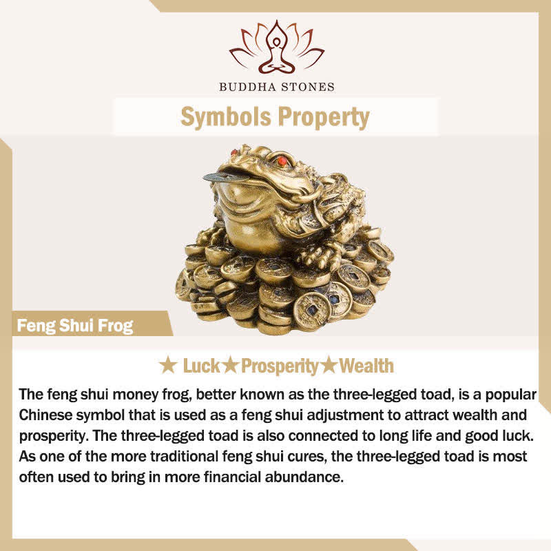 Buddha Stones Vintage Messing Feng Shui Frosch Reichtumsring - image 5