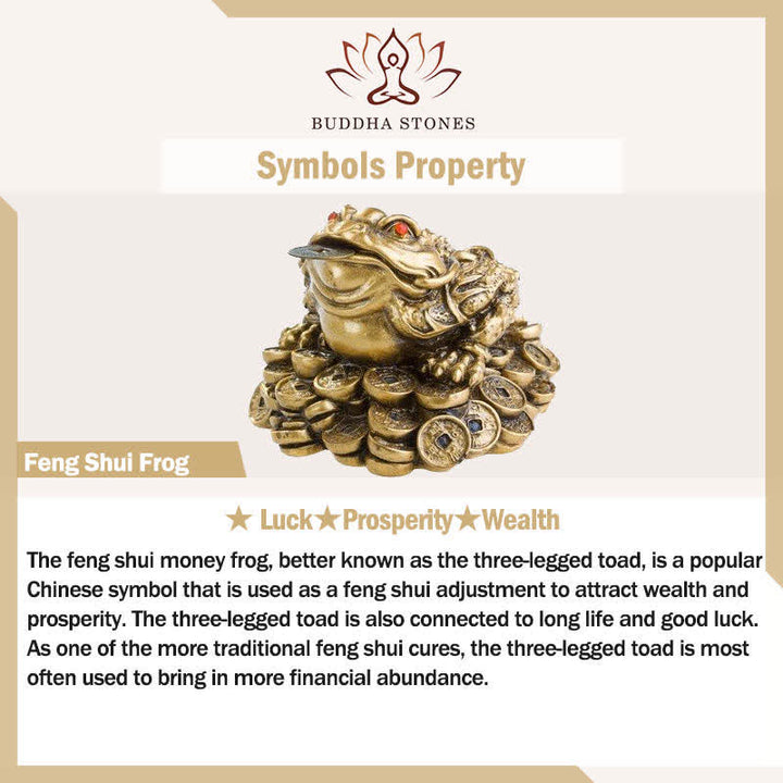 Buddha Stones Vintage Messing Feng Shui Frosch Reichtumsring - image 5